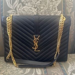 YSL Large Monogram Envelope Shoulder Bag $3200
